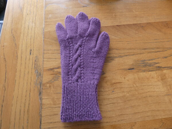 Damson Cabled Gloves