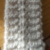Whte Feather & Fan Wristwarmers