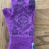 Purple/maroon fingerless mitts